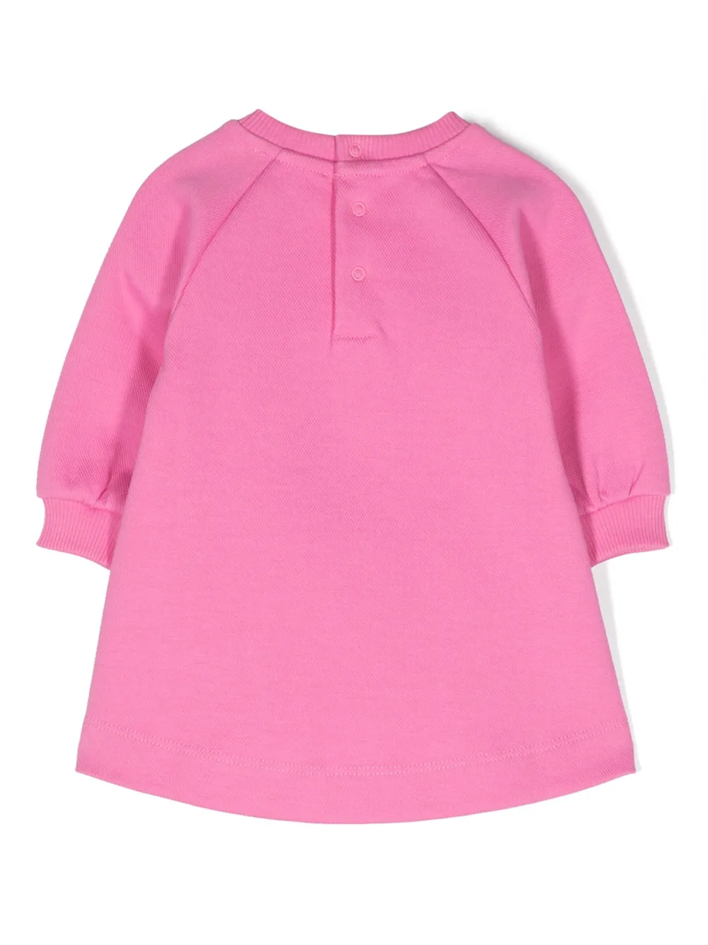 Moschino Kids Jurk met teddybeerprint - Roze