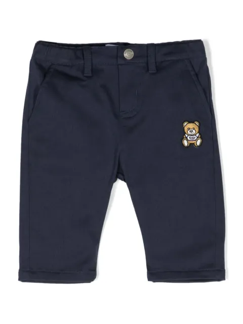 Moschino Kids teddy-patch trousers