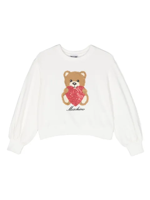 Moschino Kids Teddy-Bear print sweatshirt