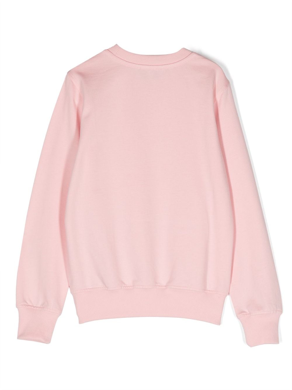 Moschino Kids Sweater met logo-reliëf - Roze