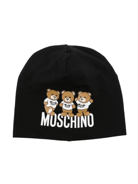 Moschino Kids bonnet à logo imprimé