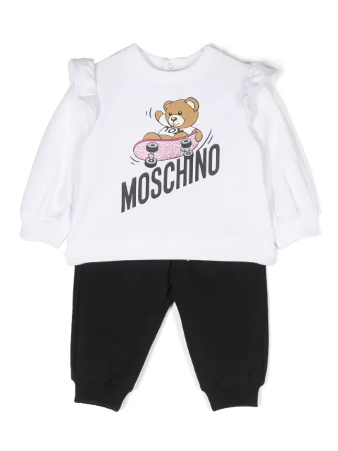 Moschino Kids logo-print tracksuit set