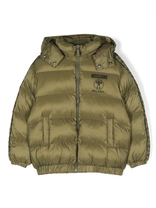 Moschino Kids logo-embossed Padded Jacket - Farfetch