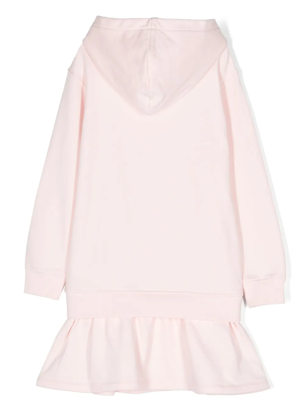 Moschino Kids Hoodiejurk met logoprint - Roze