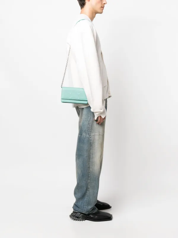 MAISON MARGIELA ★ ロゴ レザー ショルダーバッグ / グリーン Maison Margiela チェーンウォレット | グリーン | FARFETCH JP