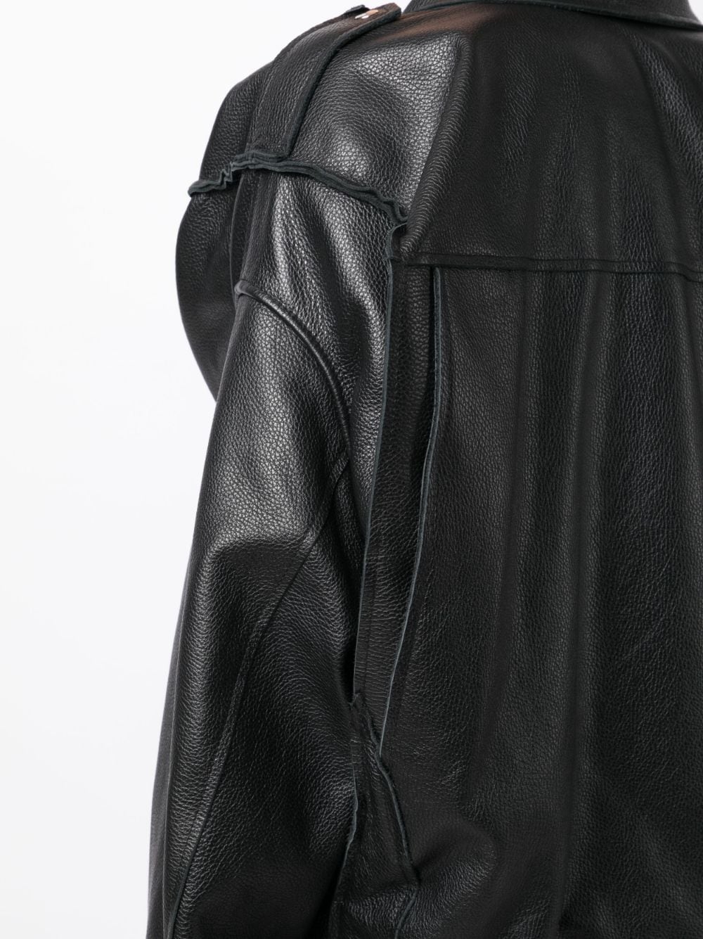 Natasha Zinko Zipped Leather Jacket - Farfetch