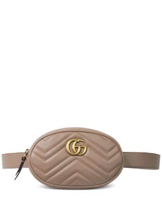 GUCCI GG Marmont beige/pink belt