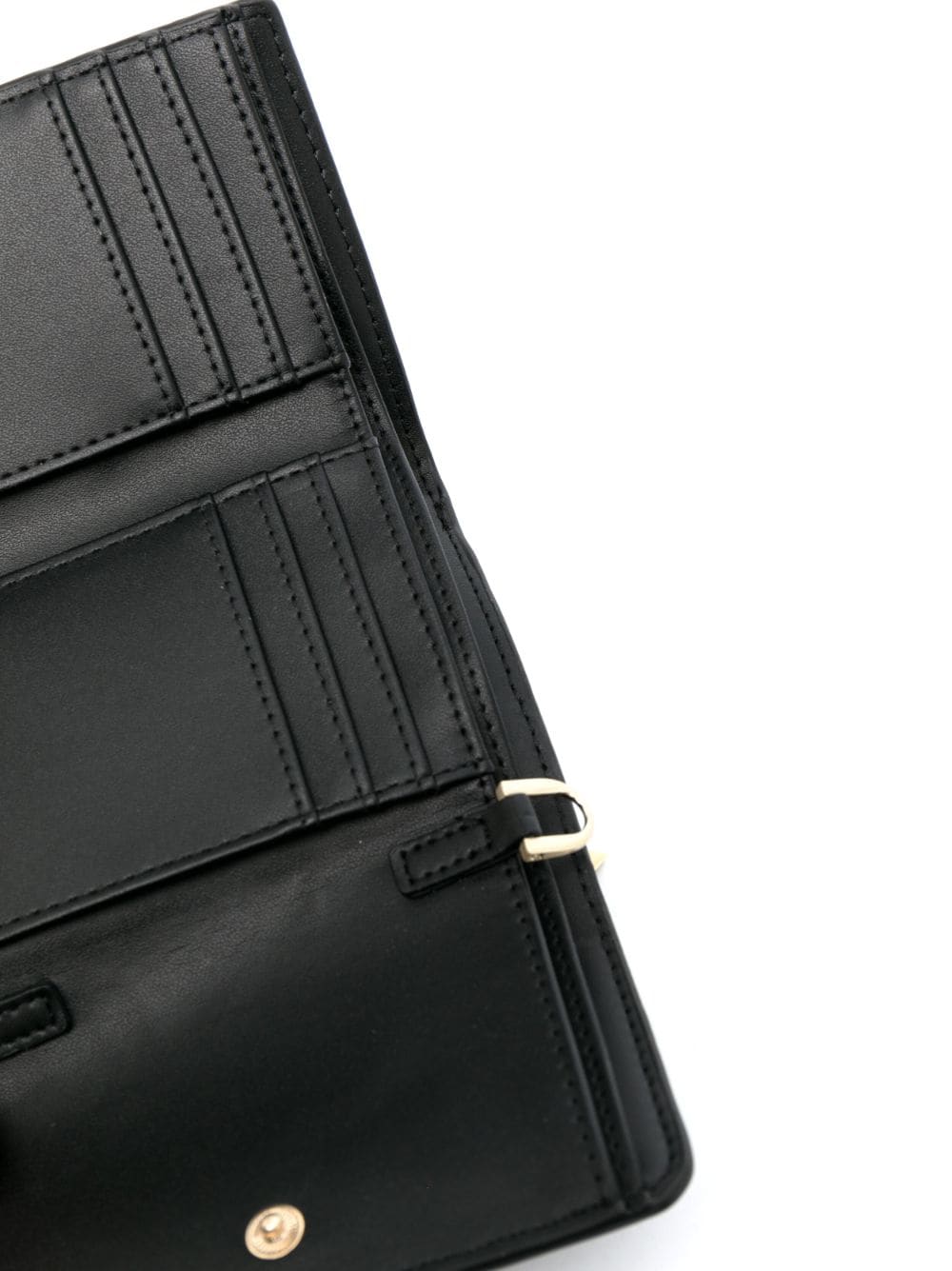 Shop Calvin Klein Logo-plaque Trifold Crossbody Bag In Black