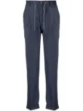 Luciano Barbera drawstring-waist straight-leg trousers - Blue