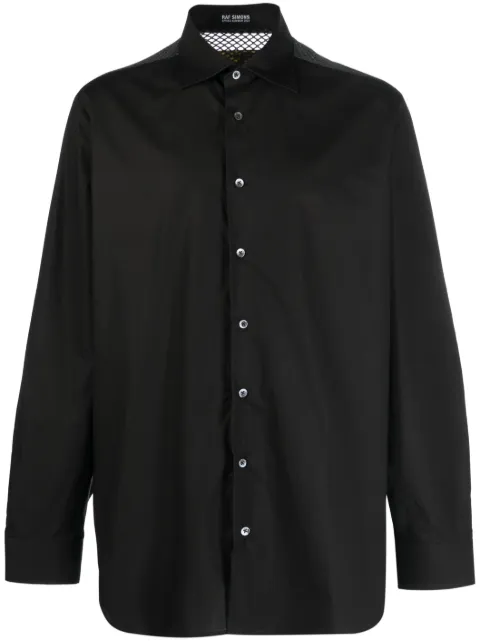 Raf Simons logo-patch long-sleeve shirt