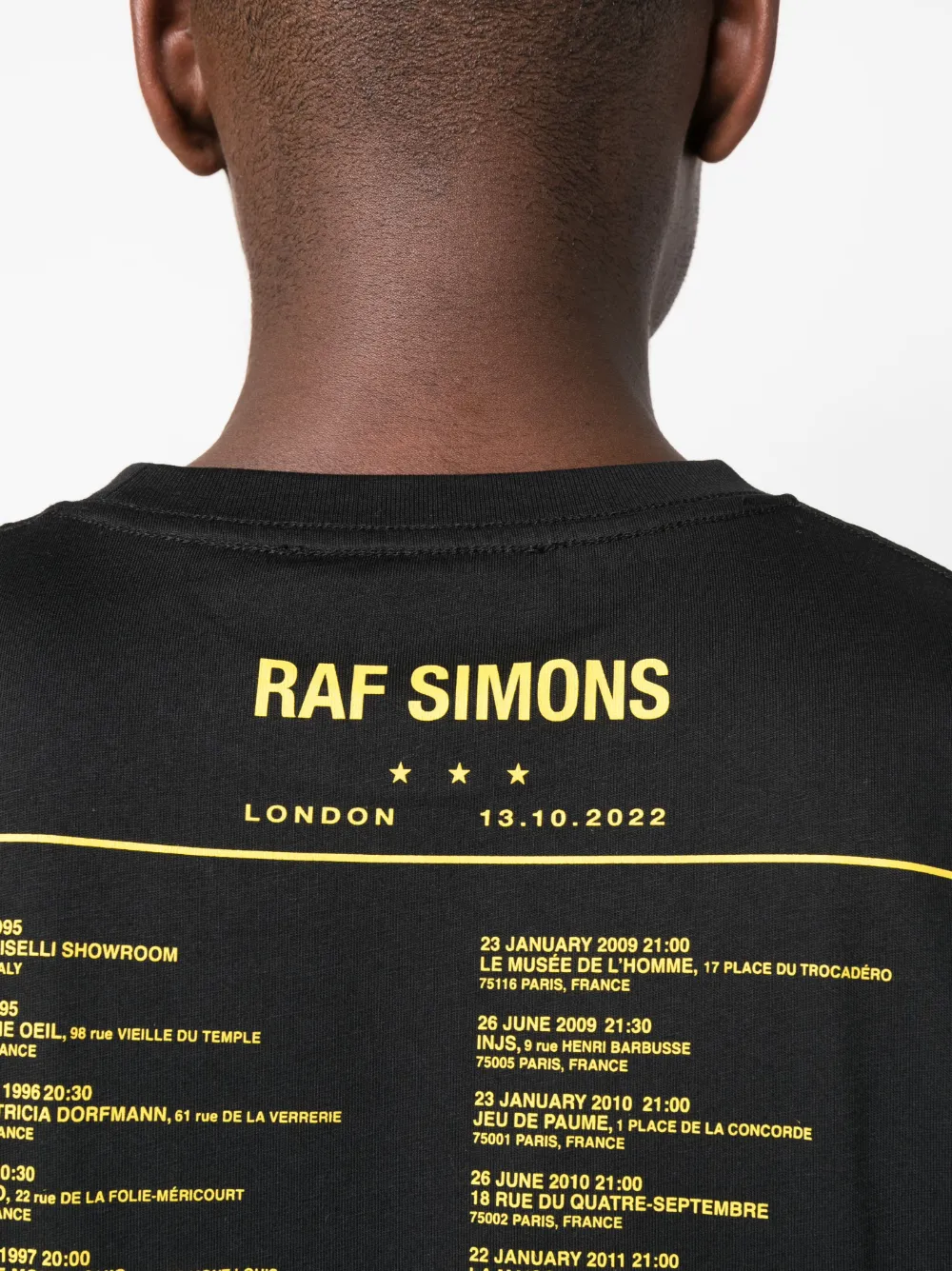 Raf Simons Printworks Tour Cotton T-shirt - Farfetch