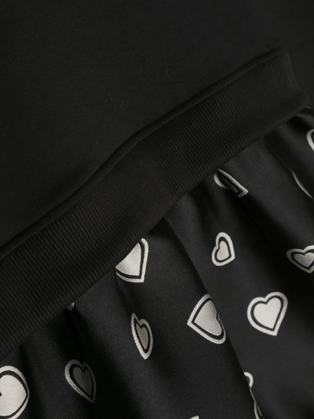 Moschino Logo-print Long-sleeve Dress In Black