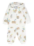 Moschino Kids Toy Bear print tracksuit set - White