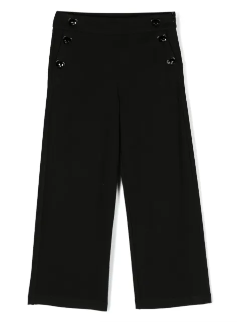 Moschino Kids pantalon droit à logo imprimé