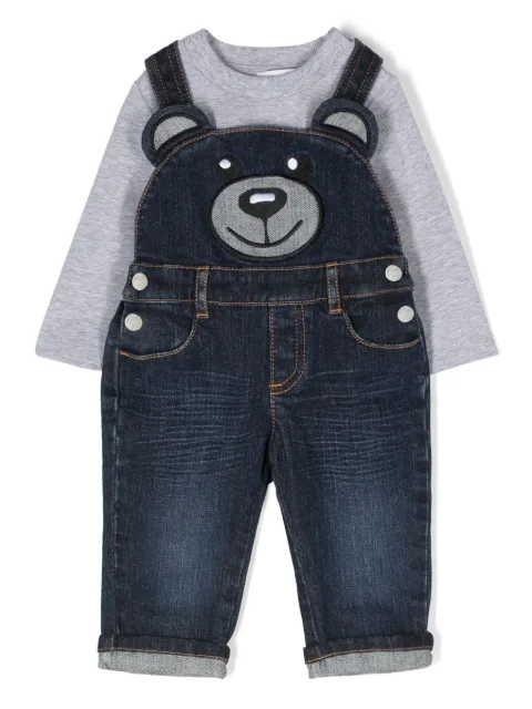 Moschino Kids dungarees sweatshirt set