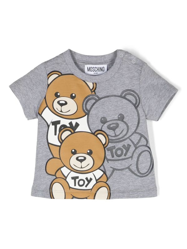 Moschino Teddy bear-print Cotton T-shirt - Farfetch