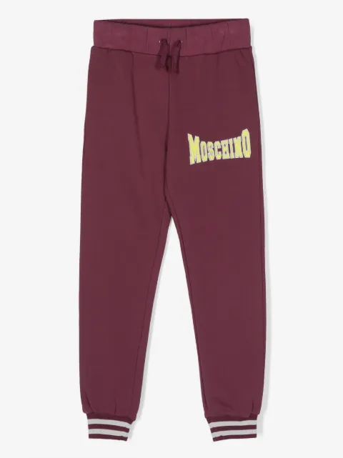 Moschino Kids pants con logo estampado