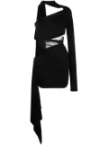 Mugler asymmetric cut-out minidress - Black