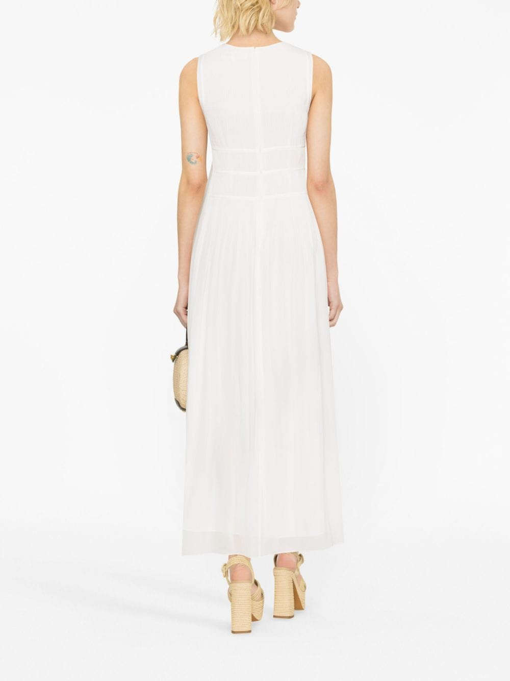 Shop Diane Von Furstenberg V-neck Maxi Dress In White