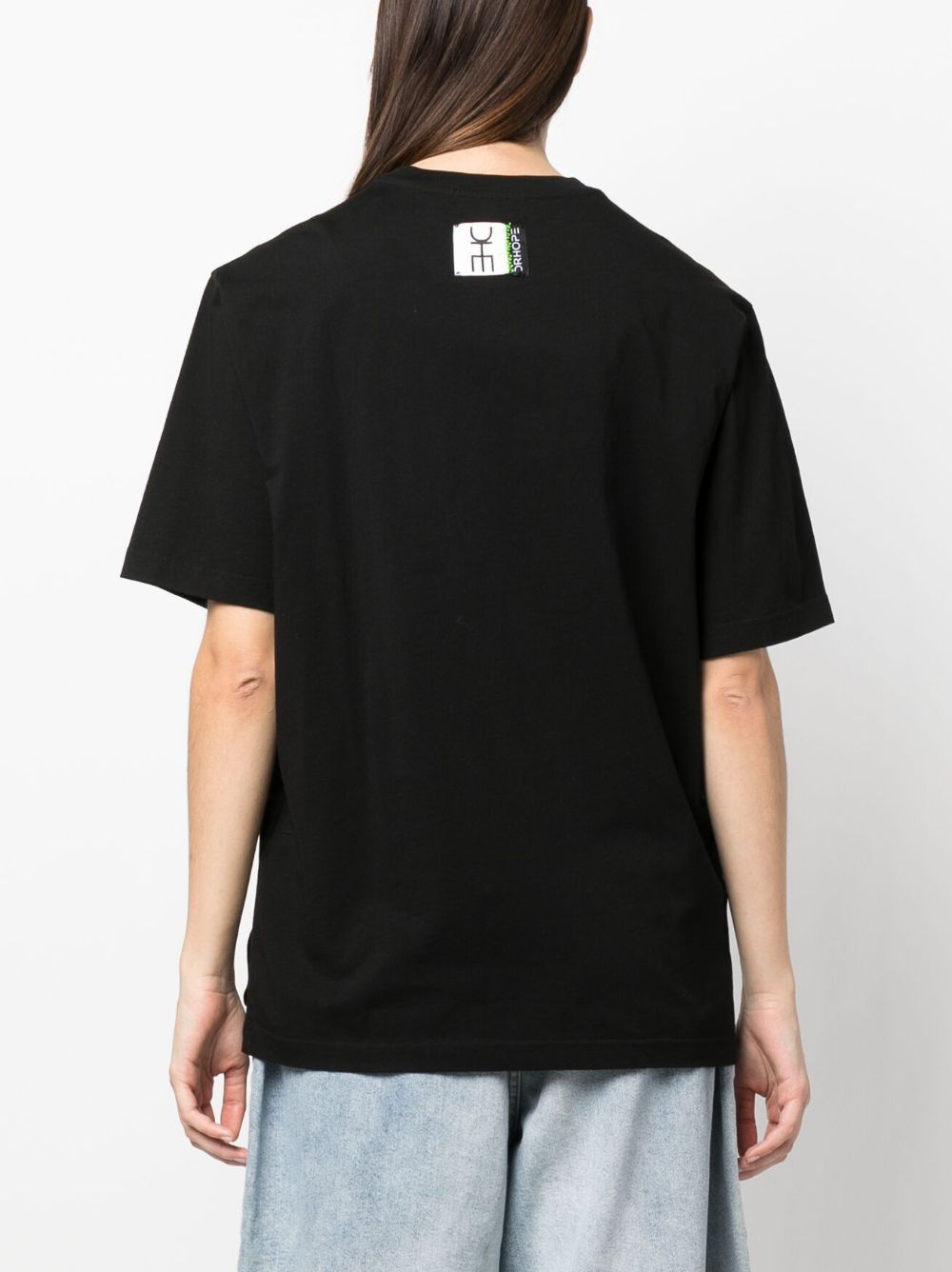 Shop Drhope Graphic-print Cotton T-shirt In Black