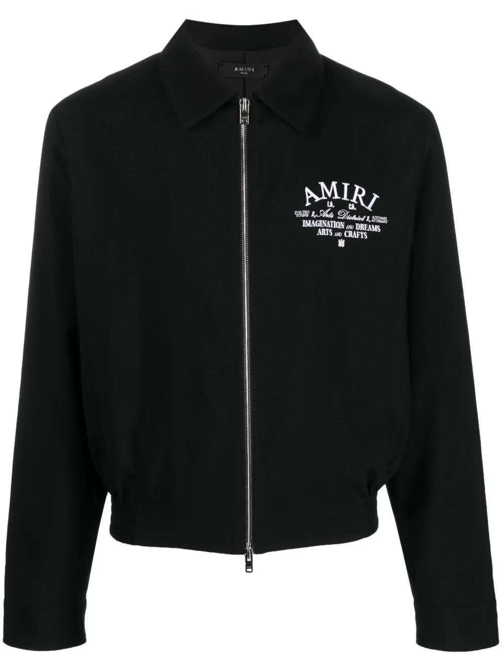 AMIRI embroidered-logo jacket - Black