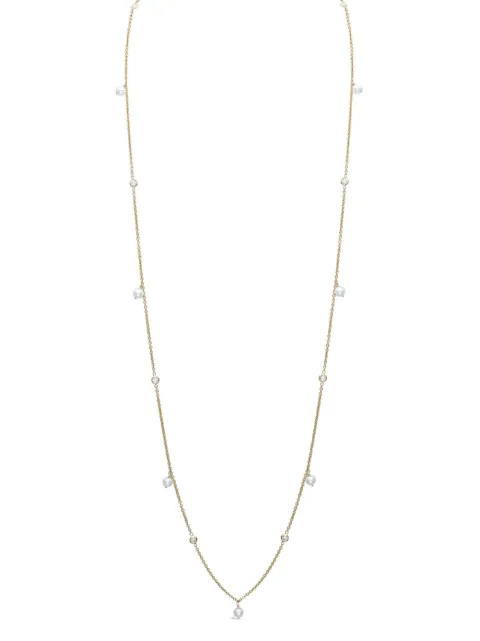 Pragnell 18kt yellow gold Sundance diamond and pearl necklace