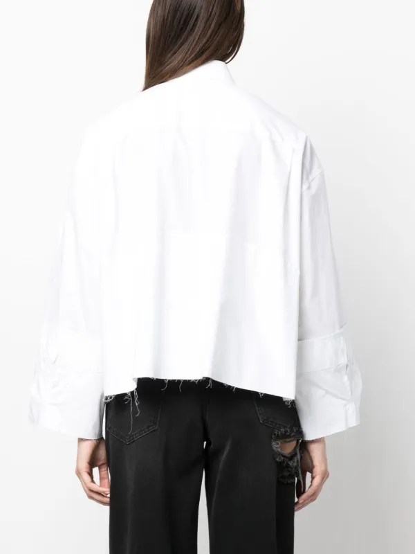 MM6 Maison Margiela クロップド シャツ - Farfetch 