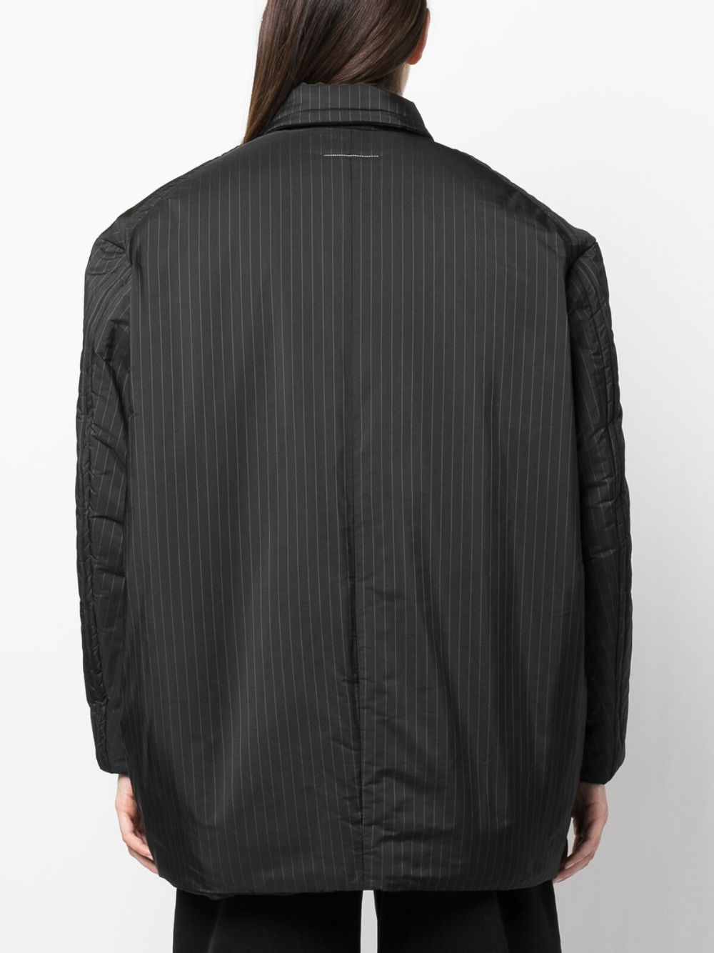 MM6 Maison Margiela pinstripe button-fastening jacket Women