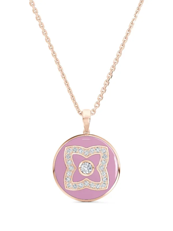 Lotus deals diamond necklace