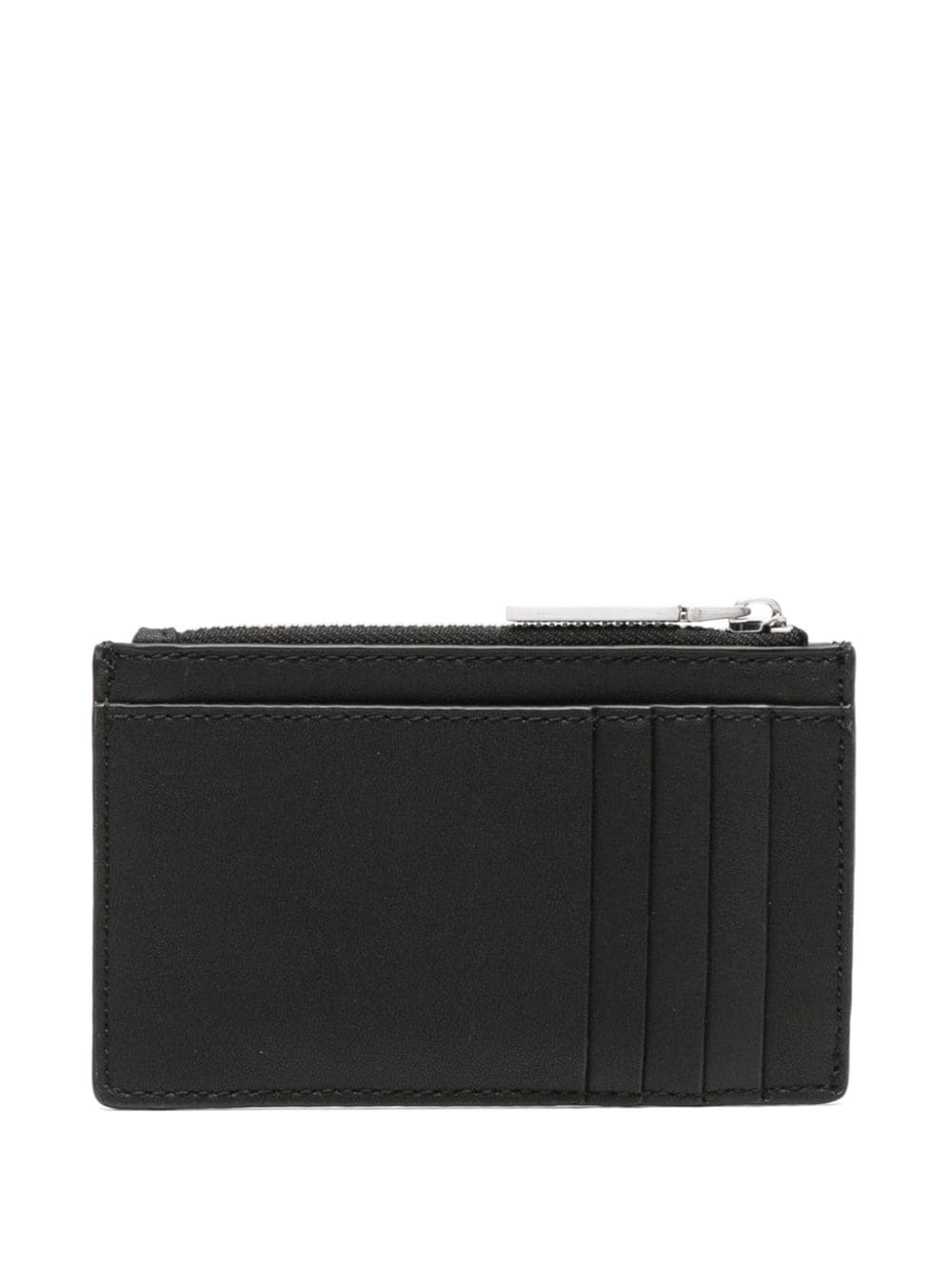 Calvin Klein logo-plaque faux-leather cardholder - Zwart