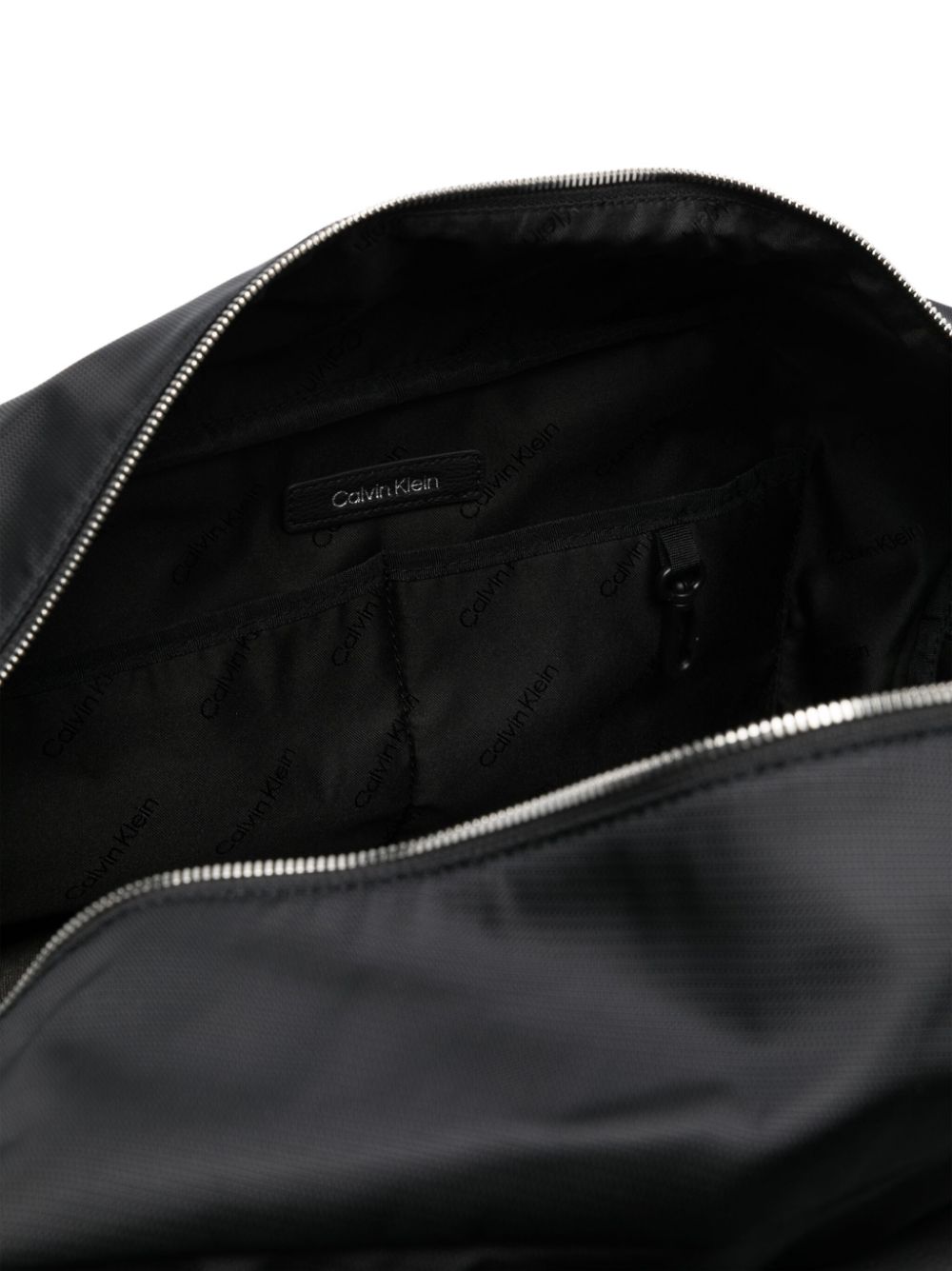 Shop Calvin Klein Elevated Logo-print Holdall Bag In Black