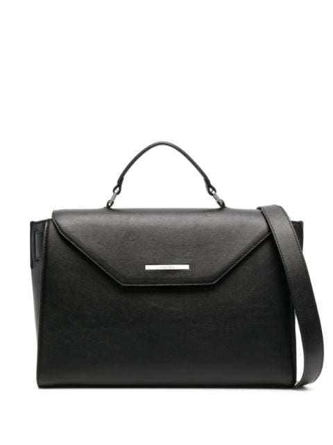 Calvin Klein - logo-plaque laptop bag