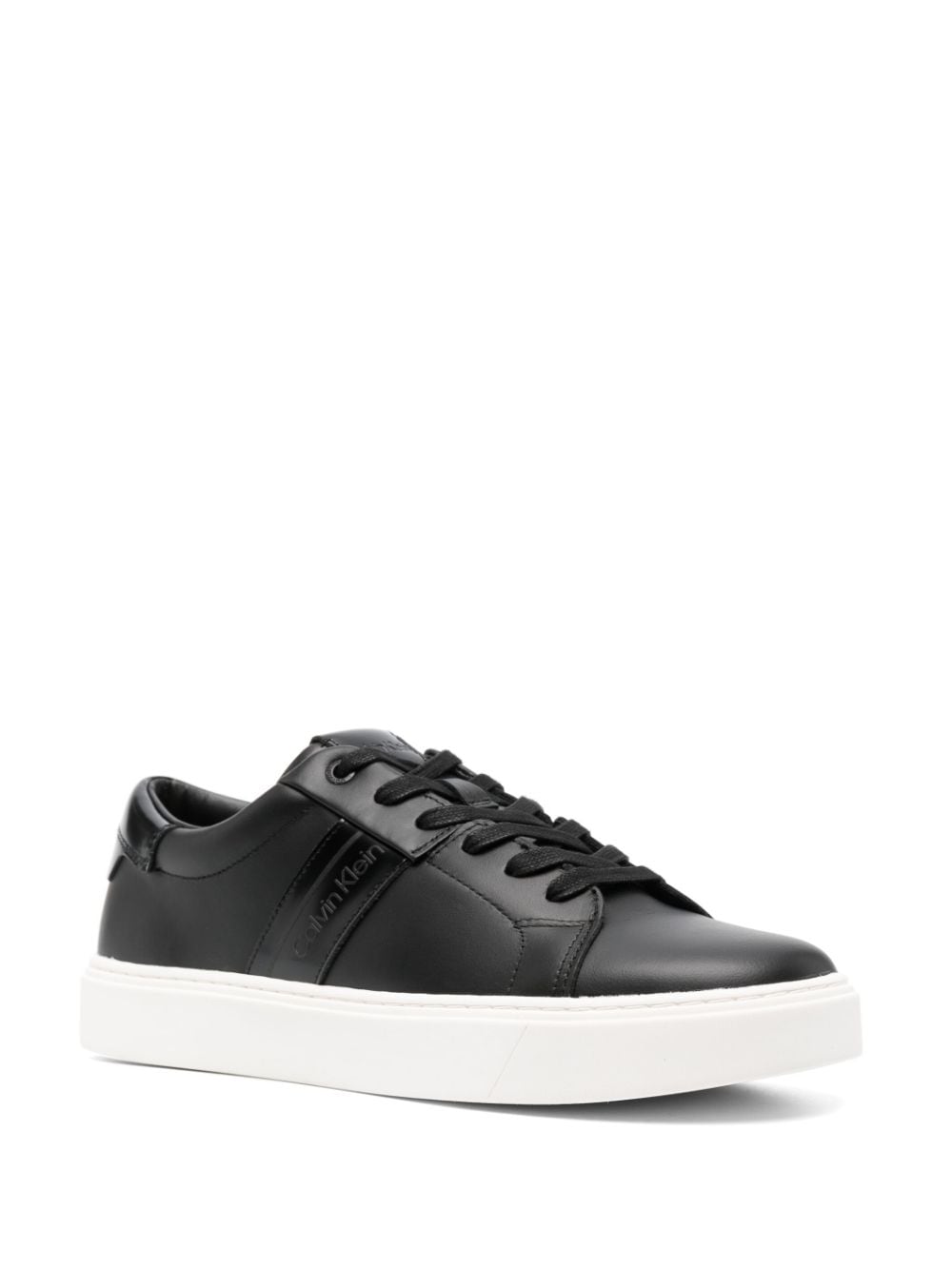 Image 2 of Calvin Klein leather low-top sneakers