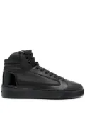 Calvin Klein lace-up leather sneakers - Black