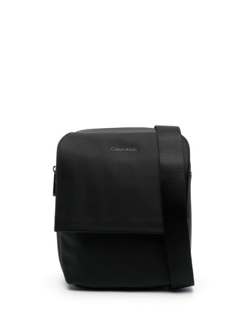 Calvin Klein logo-print messenger bag