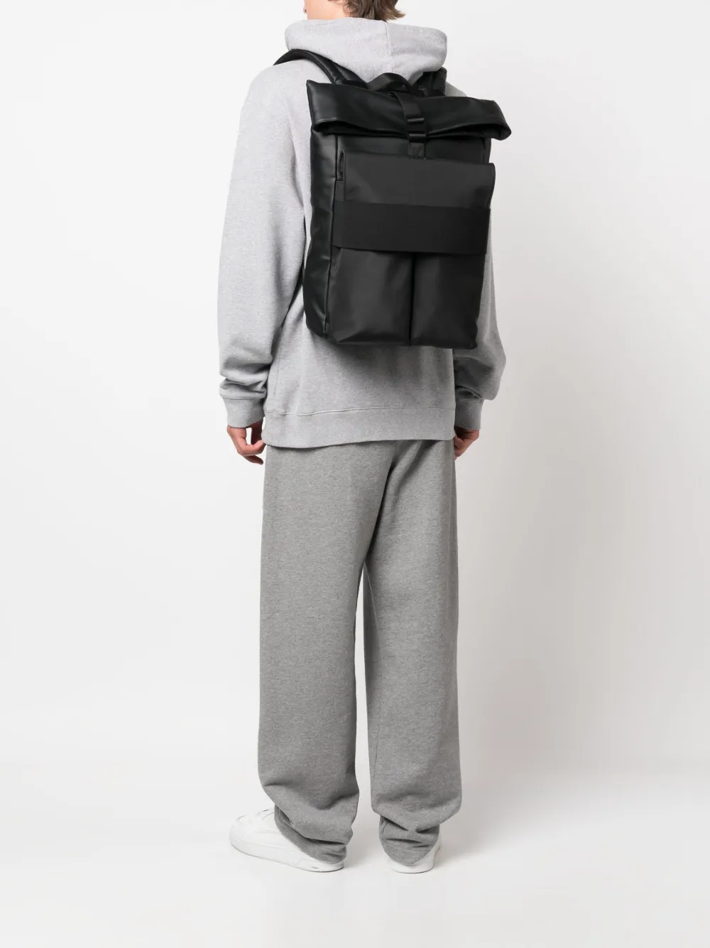 Calvin Klein logo-print backpack - Zwart