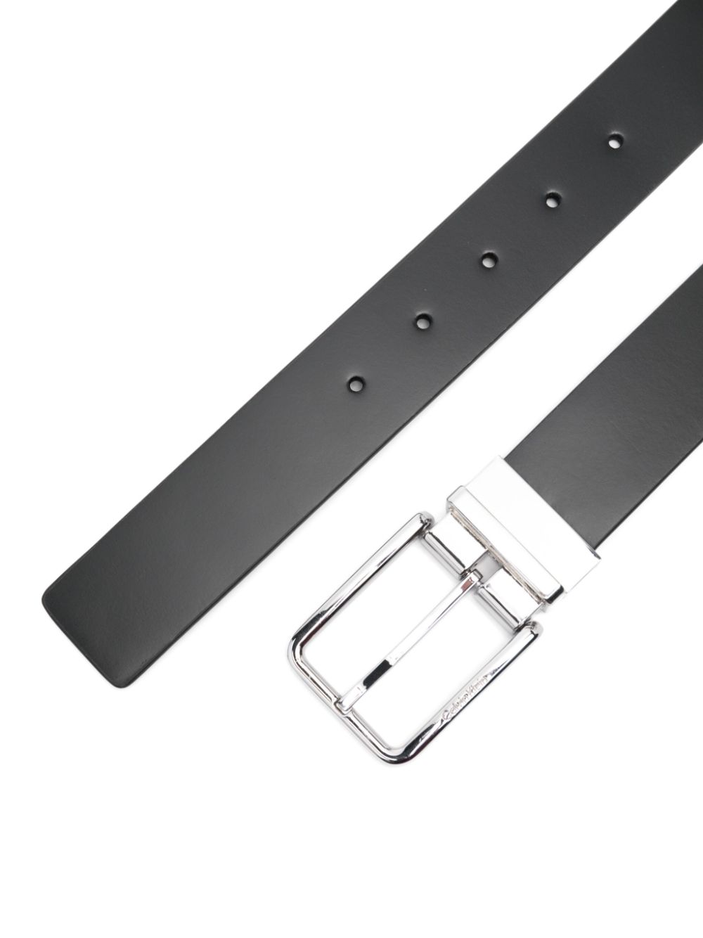 Calvin Klein reversible leather belt - Zwart