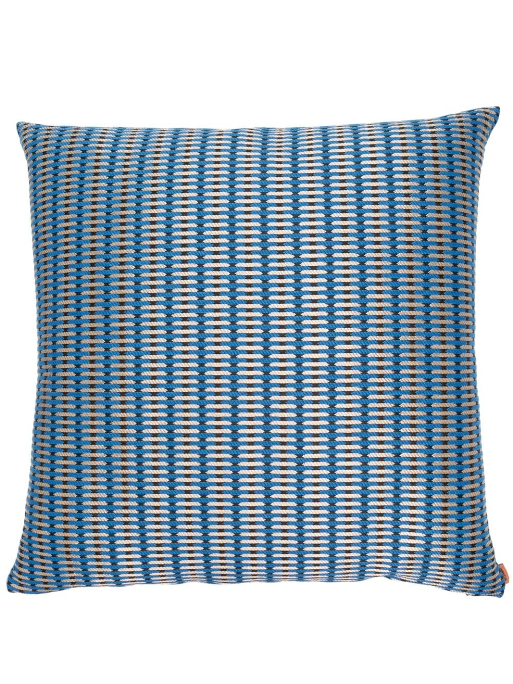 Missoni Jacquard Cotton Cushion In Blue