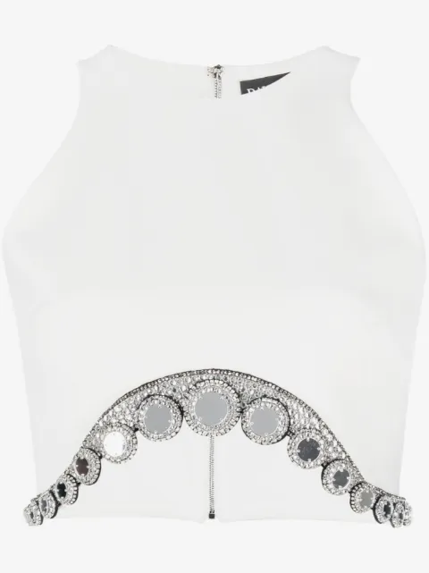 David Koma cropped krystaltop