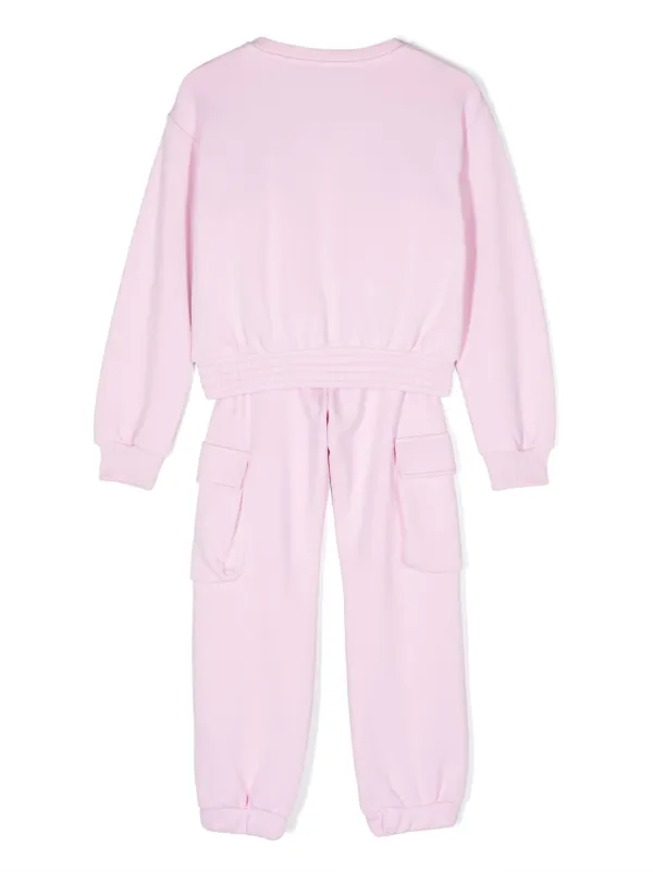 Pink moschino hot sale tracksuit