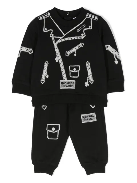 Moschino Kids graphic-print jersey-fleece set