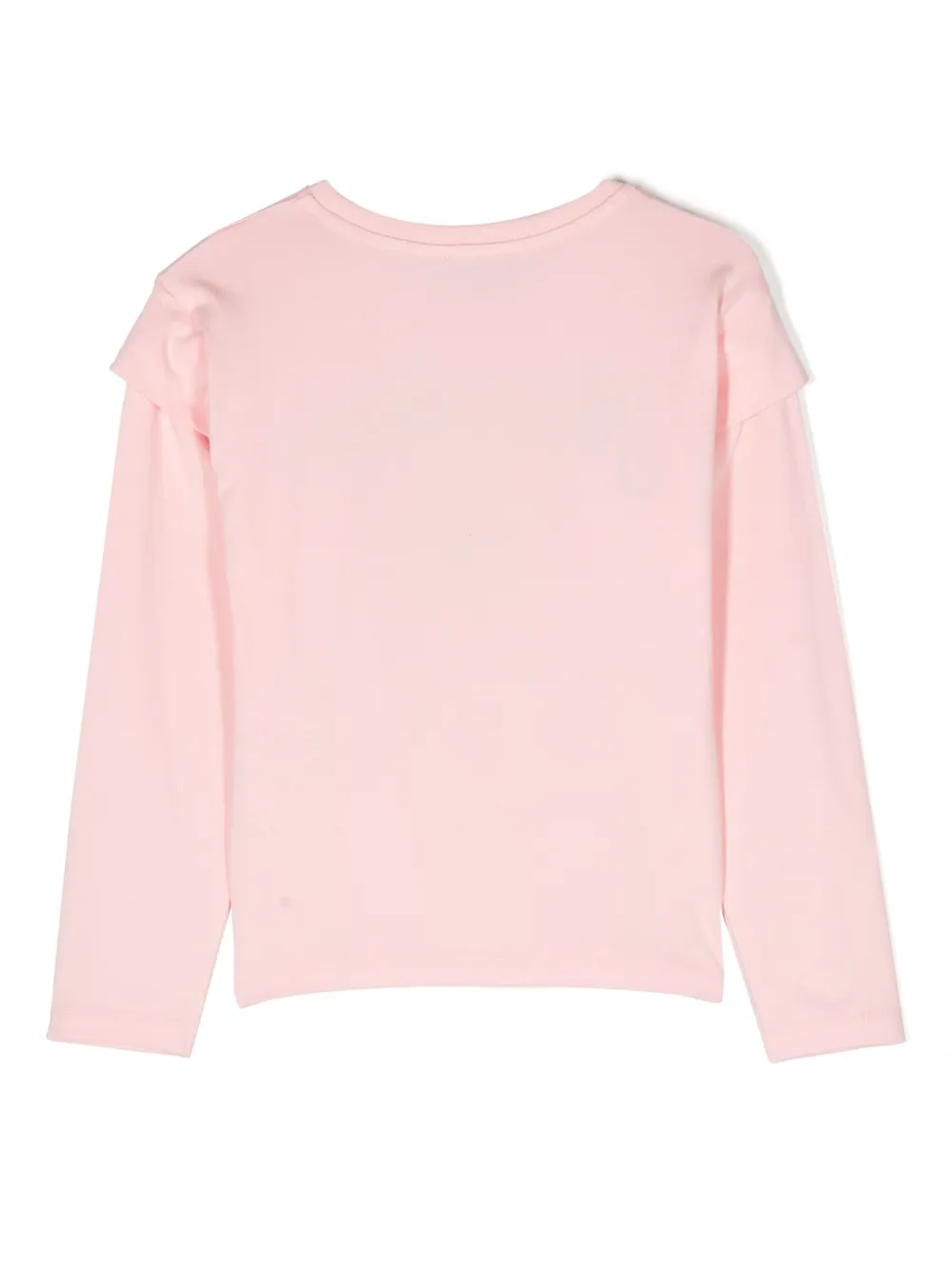 Moschino Kids T-shirt met geborduurd logo - Roze