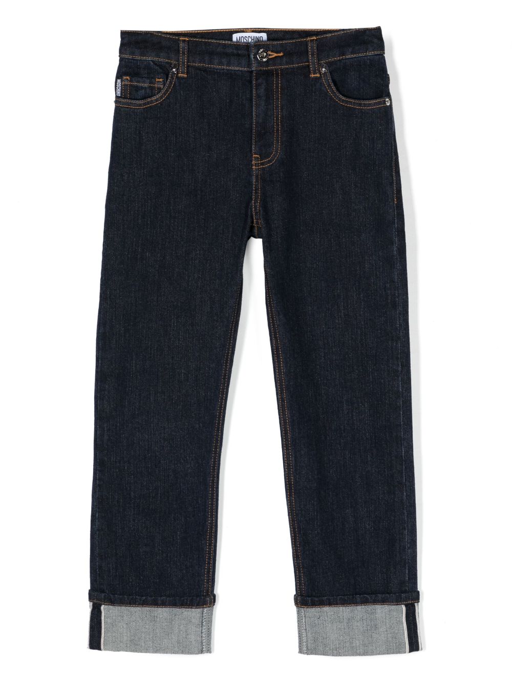Image 1 of Moschino Kids Teddy Bear-motif straight-leg jeans