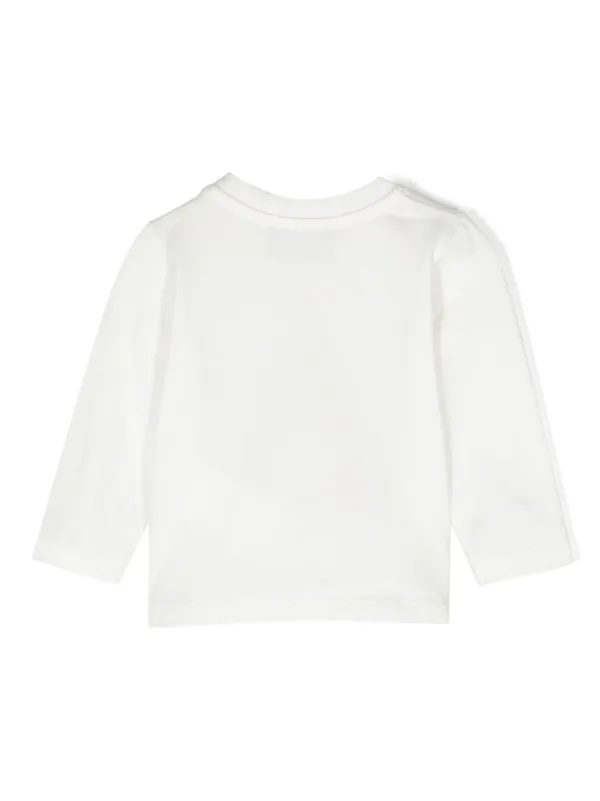 Moschino Kids Teddy Bear glitter-detail T-shirt | White