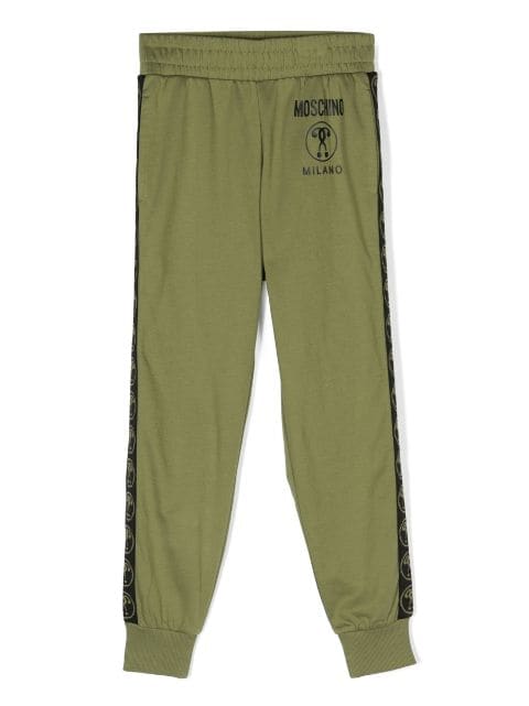 Moschino Kids pantalones de chándal con logo estampado