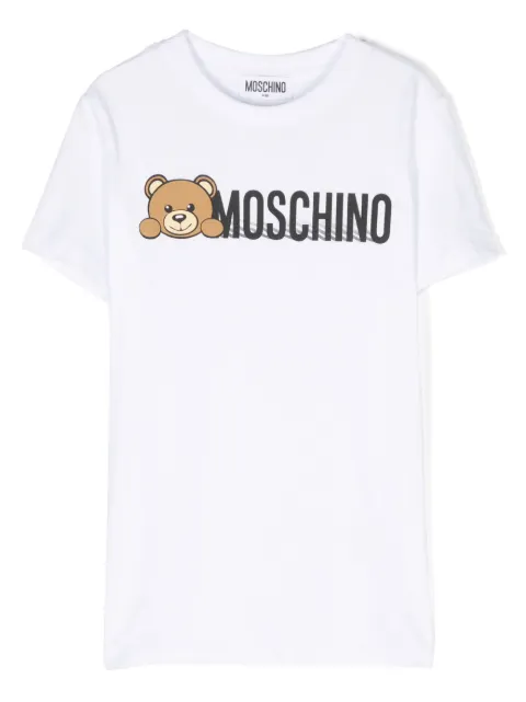 Moschino Kids logo-print cotton T-shirt