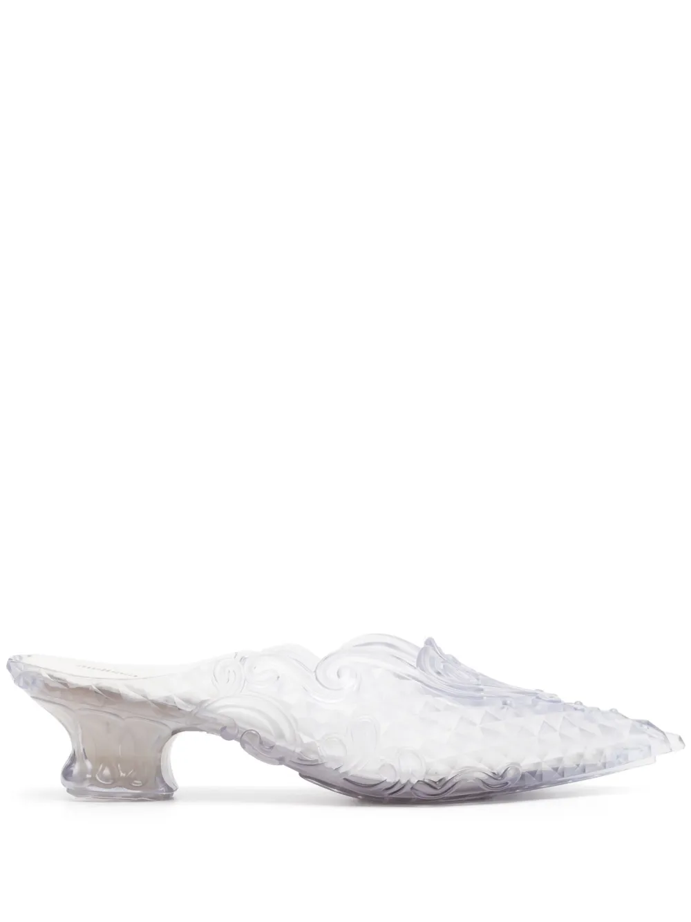 Y/Project x Melissa 55mm filigree-detailing mules - White