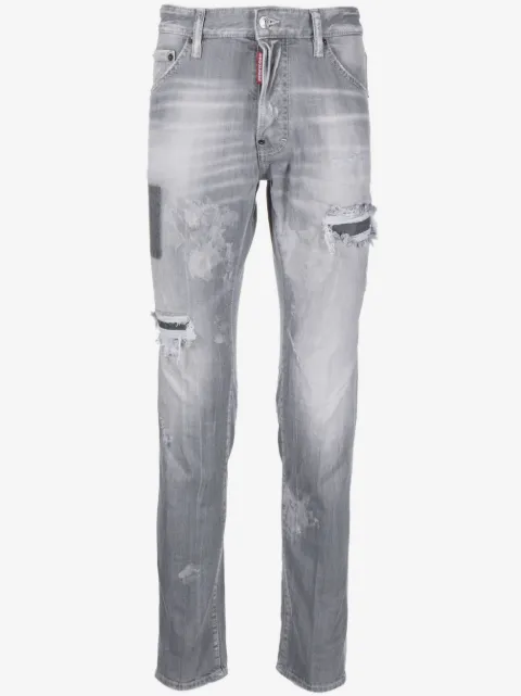 DSQUARED2 straight-leg distressed jeans