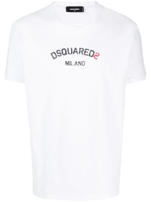 T-shirt en coton à logo imprimé - DSQUARED2 - Modalova