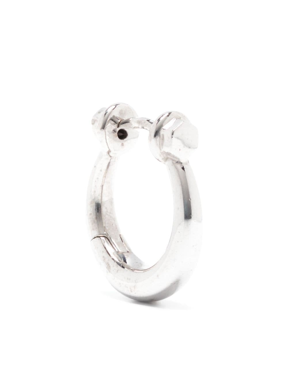 Maria Black Malik 10 Huggie Mono Earring In Silver